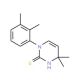 1-(2,3-Dimethylphenyl)-4,4-dimethyl-1,4-dihydropyrimidine-2-thiol - chemical structure image