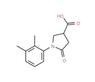 1-(2,3-dimethylphenyl)-5-oxopyrrolidine-3-carboxylic acid (CAS 56617-46-0) - chemical structure image