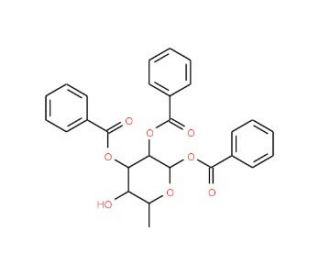 1,2,3-Tri-O-benzoyl-a-L-fucopyranose (CAS 132867-76-6) - chemical structure image