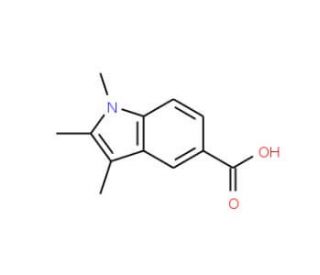 1,2,3-Trimethyl-1H-indole-5-carboxylic acid - chemical structure image