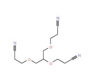 1,2,3-Tris(2-cyanoethoxy)propane (CAS 2465-93-2) - chemical structure image