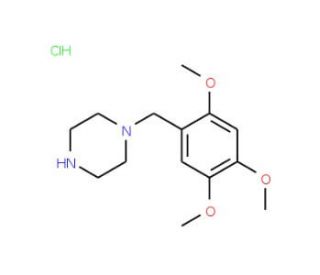 1-(2,4,5-Trimethoxy-benzyl)-piperazinehydrochloride - chemical structure image