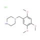1-(2,4,5-Trimethoxy-benzyl)-piperazinehydrochloride - chemical structure image
