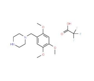 1-(2,4,5-Trimethoxybenzyl)piperazinetrifluoroacetate - chemical structure image