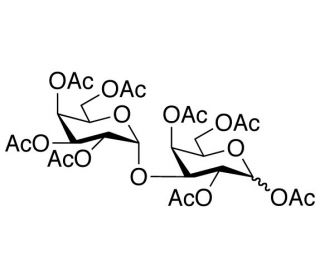 1,2,4,6-Tetra-O-acetyl-3-O-(2,3,4,6-tetra-O-acetyl-&alpha;-D-galactopyranosyl)-D-galactose - chemical structure image