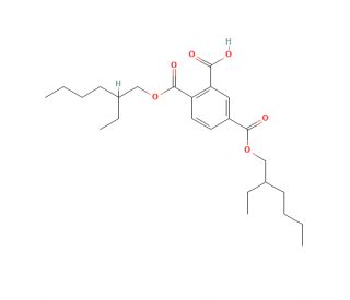 1,2,4-Benzenetricarboxylic Acid 1,4-Bis(2-ethylhexyl) Ester (CAS 63468-10-0) - chemical structure image