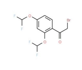 1-(2,4-Bis-difluoromethoxy-phenyl)-2-bromo-ethanone - chemical structure image