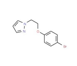 1-(2-(4-Bromophenoxy)ethyl)pyrazole (CAS 1150271-30-9) - chemical structure image