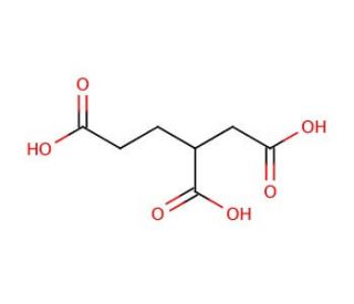 1,2,4-Butanetricarboxylic acid (CAS 923-42-2) - chemical structure image