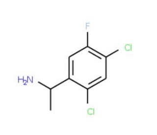 1-(2,4-dichloro-5-fluorophenyl)ethanamine - chemical structure image