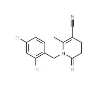 1-(2,4-Dichlorobenzyl)-2-methyl-6-oxo-1,4,5,6-tetrahydro-3-pyridinecarbonitrile - chemical structure image