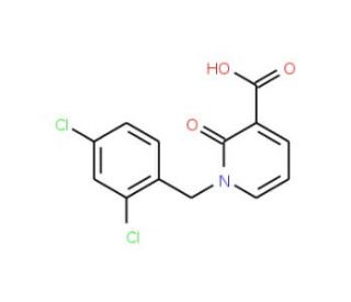 1-(2,4-Dichlorobenzyl)-2-oxo-1,2-dihydro-3-pyridinecarboxylic acid - chemical structure image