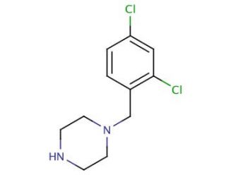 1-(2,4-Dichlorobenzyl)piperazine (CAS 51619-56-8) - chemical structure image