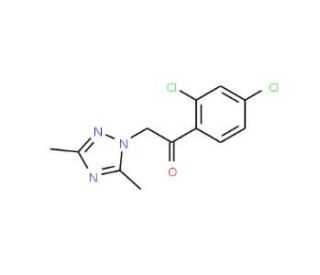 1-(2,4-Dichlorophenyl)-2-(3,5-dimethyl-1H-1,2,4-triazol-1-yl)ethanone - chemical structure image