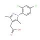 [1-(2,4-dichlorophenyl)-3,5-dimethyl-1H-pyrazol-4-yl]acetic acid - chemical structure image