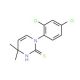 1-(2,4-Dichlorophenyl)-4,4-dimethyl-1,4-dihydropyrimidine-2-thiol - chemical structure image