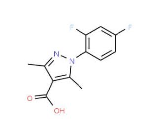 1-(2,4-difluorophenyl)-3,5-dimethyl-1H-pyrazole-4-carboxylic acid - chemical structure image