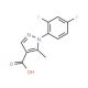 1-(2,4-difluorophenyl)-5-methyl-1H-pyrazole-4-carboxylic acid - chemical structure image