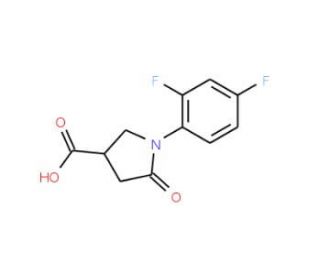 1-(2,4-difluorophenyl)-5-oxopyrrolidine-3-carboxylic acid - chemical structure image
