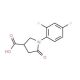 1-(2,4-difluorophenyl)-5-oxopyrrolidine-3-carboxylic acid - chemical structure image