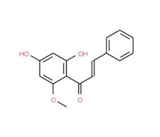 1-(2,4-dihydroxy-6-methoxyphenyl)-3-phenylprop-2-en-1-one (CAS 18956-16-6) - chemical structure image