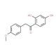 1-(2,4-dihydroxyphenyl)-2-(4-methoxyphenyl)ethanone (CAS 487-49-0) - chemical structure image