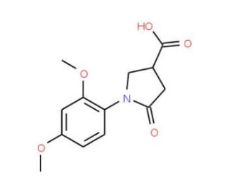 1-(2,4-Dimethoxy-phenyl)-5-oxo-pyrrolidine-3-carboxylic acid - chemical structure image