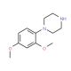 1-(2,4-Dimethoxy-phenyl)-piperazine: sc-281773 1-(2,4-Dimethoxy-phenyl)-piperazine (CAS 16015-75-1) - chemical structure image