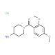 1-(2,4-dimethoxybenzoyl)piperidin-4-amine hydrochloride - chemical structure image