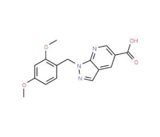 1-(2,4-dimethoxybenzyl)-1H-pyrazolo[3,4-b]pyridine-5-carboxylic acid - chemical structure image