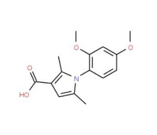 1-(2,4-dimethoxyphenyl)-2,5-dimethyl-1H-pyrrole-3-carboxylic acid - chemical structure image