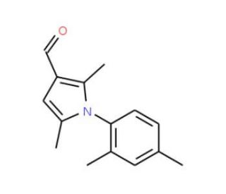 1-(2,4-Dimethyl-phenyl)-2,5-dimethyl-1H-pyrrole-3-carbaldehyde (CAS 328028-87-1) - chemical structure image