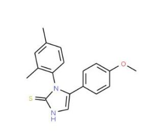 1-(2,4-dimethylphenyl)-5-(4-methoxyphenyl)-1H-imidazole-2-thiol - chemical structure image