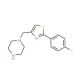 1-{[2-(4-fluorophenyl)-1,3-thiazol-4-yl]methyl}piperazine - chemical structure image