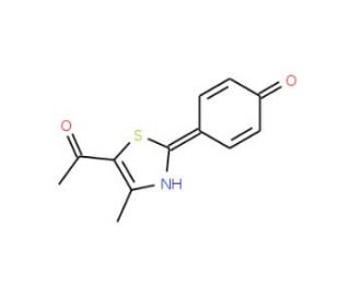 1-[2-(4-hydroxyphenyl)-4-methyl-1,3-thiazol-5-yl]ethanone - chemical structure image