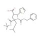 1,2,4-pyrrolidinetricarboxylic acid, 2-(2-methylpropyl)-5-(2-thienyl)-, 2-(1,1-dimethylethyl) 1-(phenylmethyl) ester, (2S,4S,