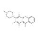 1,2,4-trifluoro-9-methyl-3-(4-methylpiperazin-1-yl)acridine - chemical structure image