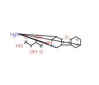 1,2,4-Trimethyl-1,2,3,4-tetrahydro-benzo-[4,5]furo-[3,2-c]pyridin-8-ylamine tartrate - chemical structure image