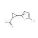 1-[2-(5-chlorothiophen-2-yl)cyclopropyl]ethan-1-one - chemical structure image