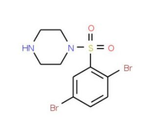 1-(2,5-Dibromo-benzenesulfonyl)-piperazine - chemical structure image