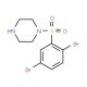 1-(2,5-Dibromo-benzenesulfonyl)-piperazine - chemical structure image