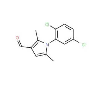 1-(2,5-Dichloro-phenyl)-2,5-dimethyl-1H-pyrrole-3-carbaldehyde (CAS 568543-96-4) - chemical structure image