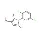 1-(2,5-Dichloro-phenyl)-2,5-dimethyl-1H-pyrrole-3-carbaldehyde (CAS 568543-96-4) - chemical structure image