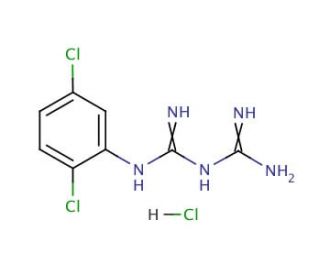 1-(2,5-Dichlorophenyl)biguanide hydrochloride (CAS 4767-32-2) - chemical structure image