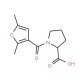 1-(2,5-Dimethyl-furan-3-carbonyl)-pyrrolidine-2-carboxylic acid - chemical structure image