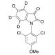 1-(2,6-Dichloro-4-methoxyphenyl)-1H-indole-2,3-dione-d4 (CAS 320778-04-9) - chemical structure image