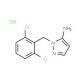 1-(2,6-dichlorobenzyl)-1H-pyrazol-5-amine hydrochloride - chemical structure image