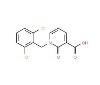 1-(2,6-Dichlorobenzyl)-2-oxo-1,2-dihydro-3-pyridinecarboxylic acid - chemical structure image