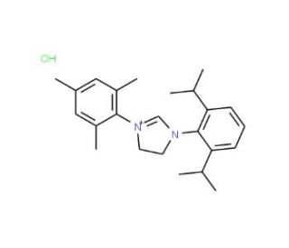 1-(2,6-Diisopropylphenyl)-3-(2,4,6-trimethylphenyl)-imidazolinium chloride (CAS 866926-59-2) - chemical structure image
