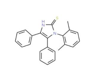 1-(2,6-dimethylphenyl)-4,5-diphenyl-1H-imidazole-2-thiol - chemical structure image